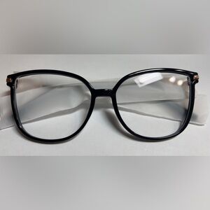 Classic Black Women’s Glasses with Glitter side.